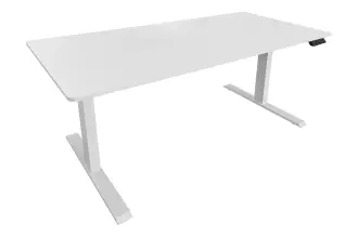 Výškově nastavitelný psací stůl WHITE DESK 140 CM