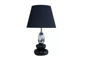 Stolní lampa s nastavitelným stínidlem STONES OF ZEN 45 CM černá/stříbrná