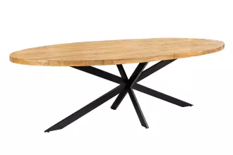 Oválný jídelní stůl GALAXIE 240 CM masiv mango