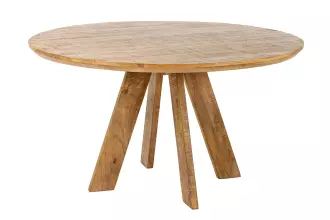 Kulatý jídelní stůl ART WOOD 140 CM masiv mango
