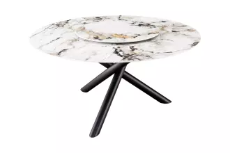 Kulatý jídelní stůl SPIN MULTICOLOR 150 CM keramika otočný