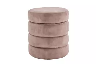 Taburet s ÚP VOQUE 50 CM šampaňská samet