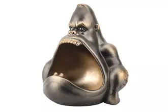 Dekorační mísa KING APE 25 CM bronzová