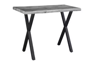Barový stůl WILD 120 CM vzhled šedý divoký dub