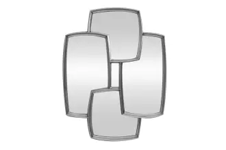 Nástěnné zrcadlo QUADRA 90 CM stříbrné