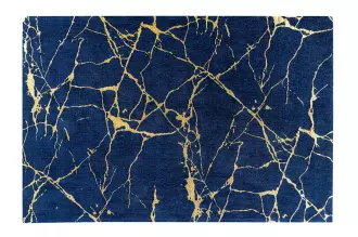 Koberec MARBLE 160x240 CM modro-zlatý
