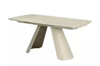 Rozkládací jídelní stůl VOGUE 160-240 CM béžový keramika