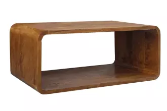 Konferenční stolek CUBUS 100 CM medový masiv mango