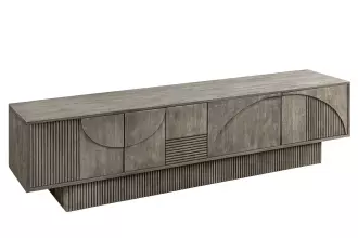 Televizní stolek ART DECO GREY 200 CM masiv mango