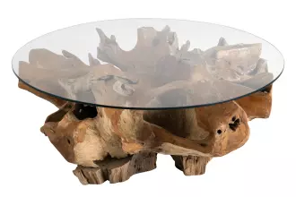 Konferenční stolek ROOT 100 CM masiv teak