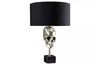 Stolní lampa SKULL 56 CM stříbrná