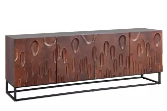 Komoda DUNE 3D 175 CM ořechově hnědá masiv akácie