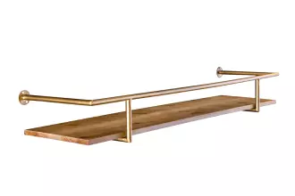 Nástěnná police HERITAGE 70 CM železo/masiv borovice