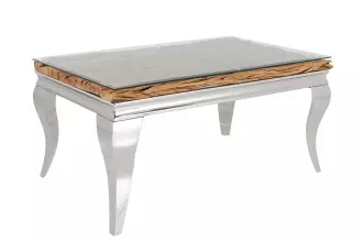 Konferenční stolek MODERN BAROCCO BARRACUDA 100 CM chrom