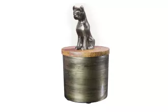 Dóza PANTHER 20 CM zlatá masiv mango