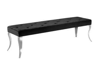 Lavice MODERN BAROCCO 170 CM černá samet