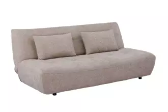 Pohovka ELYPSE 200 CM greige žinylková tkanina rozkládací
