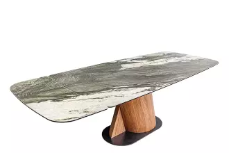 Jídelní stůl ELEMENTS TAUPE GREY 180-260 CM keramika rozkládací