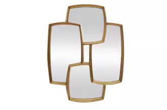 Nástěnné zrcadlo QUADRA 90 CM zlaté