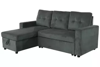 Rozkládací rohová pohovka s ÚP APARTMENT II UNI 205 CM zelená manšestr