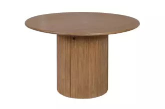 Kulatý jídelní stůl s ÚP TRES CHIC 120 CM masiv mango