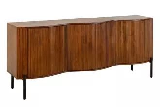 Komoda GRANDEUR 3D 180 CM hnědá masiv mango