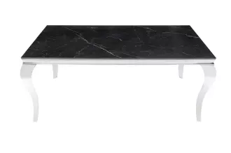 Jídelní stůl MODERN BAROCCO 180 CM chrom slinutý kámen