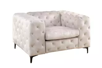Křeslo MODERN BAROCCO šampaňská samet