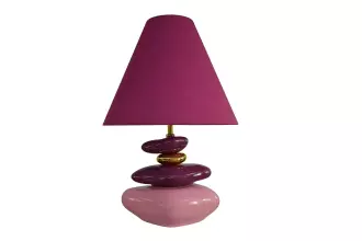 Stolní lampa s nastavitelným stínidlem STONES OF ECSTASY 60 CM růžová/zlatá