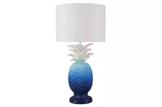 Stolní lampa PINEAPPLE 50 CM modrá/bílá