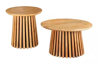 2SET konferenční stolek VALHALLA 70/50 CM masiv akácie