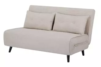 Rozkládací pohovka SMART MULTIFUNCTION 140 CM béžová manšestr