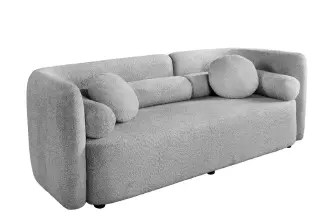 Pohovka ART DECO 3M 200 CM šedá colin bouclé
