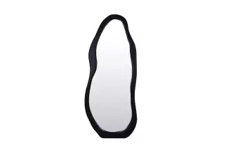 Stojací zrcadlo ORGANIC 180 CM černé