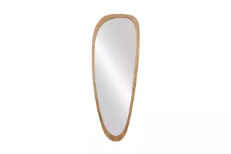 Oválné zrcadlo ORGANIC 165 CM dubový vzhled
