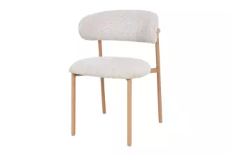 2SET jídelní židle BELFORT béžová/přírodní