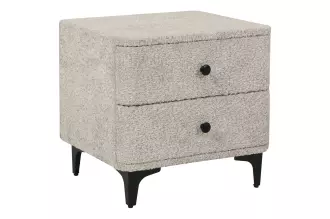 Noční stolek ART DECO 45 CM greige colin bouclé