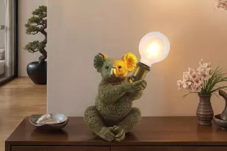 Stolní lampa KOALA 35 CM zlatá