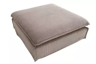 Luxusní taburet HEAVEN 100 CM greige manšestr