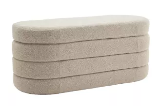 Pokojová lavice s ÚP VOQUE 115 CM taupe colin bouclé