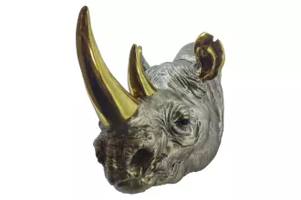 Nástěnná dekorace RHINO 60 CM zlatá