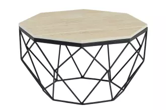 Konferenční stolek DIAMOND 70 CM béžová/černá