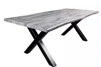 Jídelní stůl WILD 160 CM vzhled šedý divoký dub