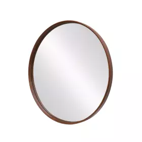 Kulaté zrcadlo PORTRAIT 70 CM dýha ořech