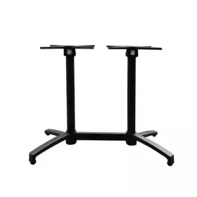 Zahradní stolová podnož CYLUS 2F černá pro obdélníkové desky max 120x80cm