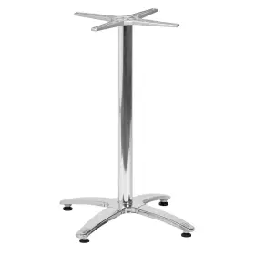 Zahradní stolová podnož ROMA 4 stříbrná pro desky max O80cm nebo 80×80cm