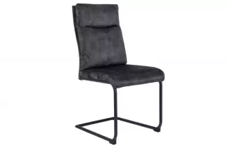 2SET konzolová židle COMFORT II S RUKOJETÍ šedá samet