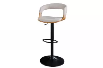 Barová židle MANHATTAN béžová strukturovaná látka
