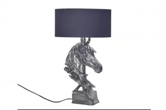 Stolní lampa HORSE 60 CM stříbrná