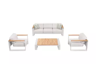 Zahradní 5 místná sedací souprava CAMBUSA WHITE